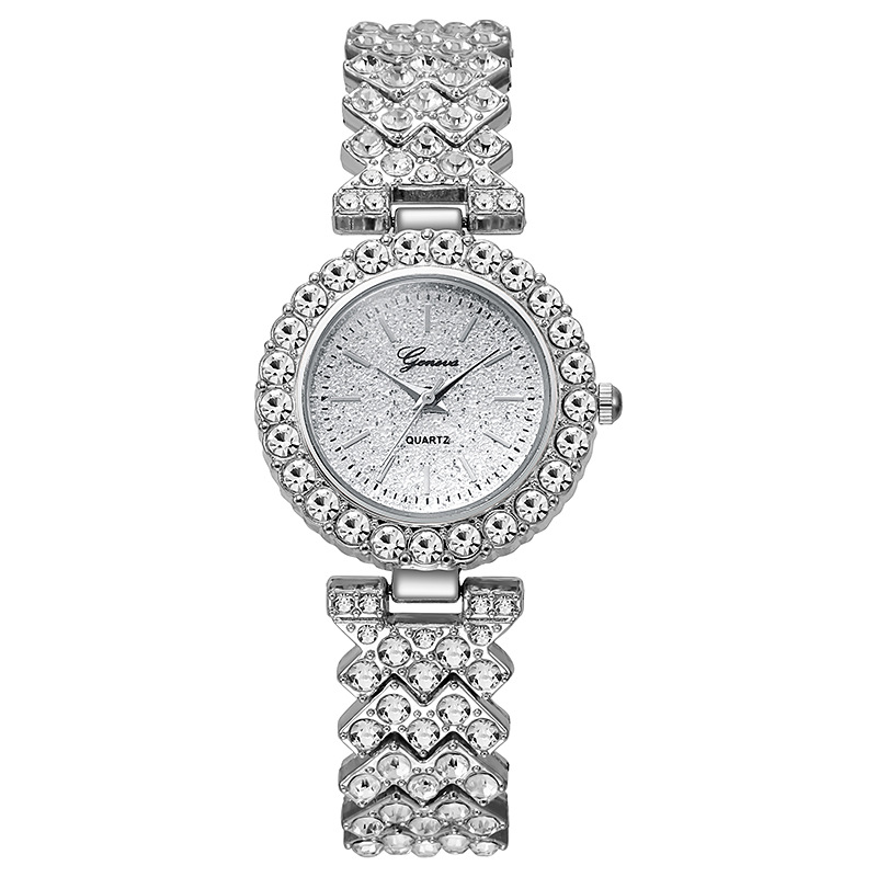 Picture of 2024 new foreign trade hot fashion stars bracelet watch Rome scale full diamond women's quartz wrist watch
