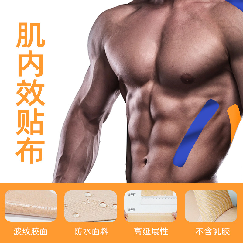 Picture of Factory Sports Protective Elastic Tape Muscle Patch Chest Patch Muscle Patch Kinesio Patch Lifting Bandage