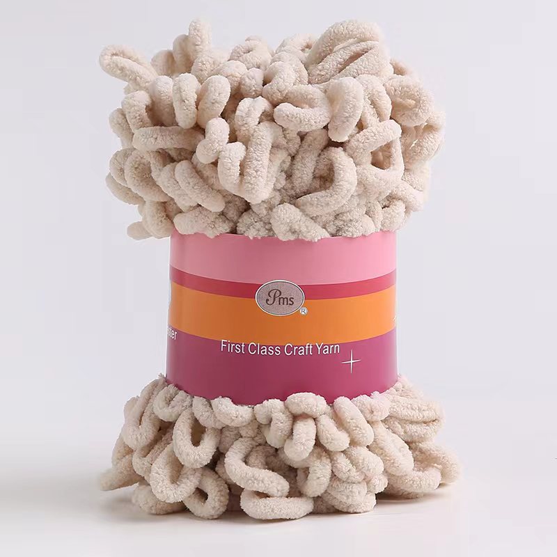 Picture of Loop Yarn Ear Yarn Medium-Thick Yarn for Hand Knitting DIY Pillows, Blankets, Scarves, Ice Yarn in Stock Wholesale
