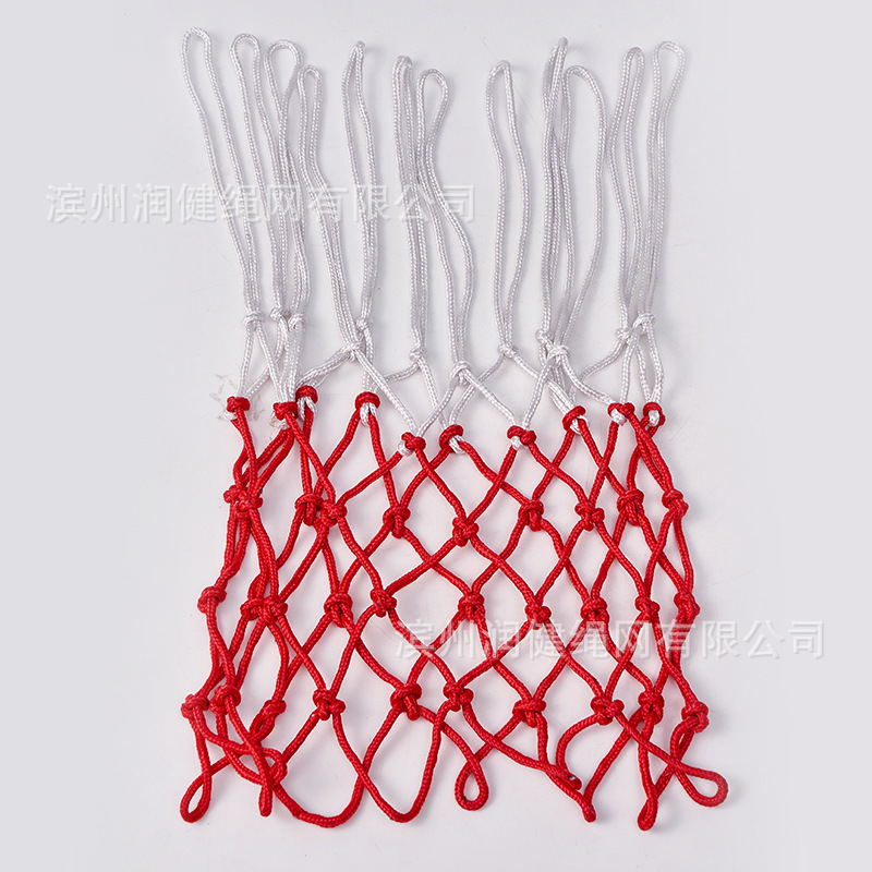 Picture of Basketball net standard three-color basketball net polypropylene game grade bold basketball stand special hand-woven basketball net