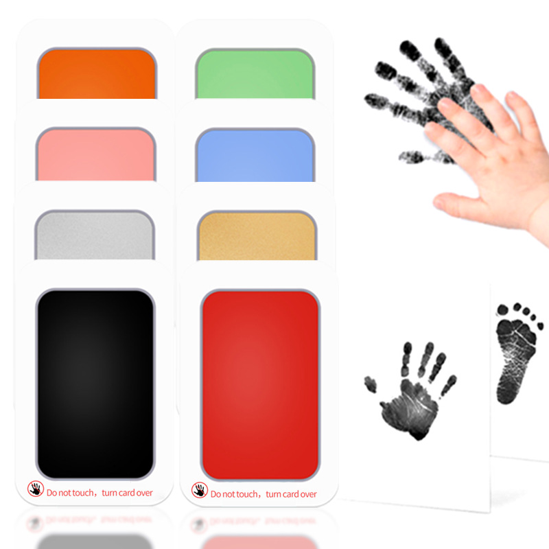 Disposable printing table baby hand and foot printing table inkpad Footprint graffiti non-stick hand inkpad New Wash-free finger Inkpad