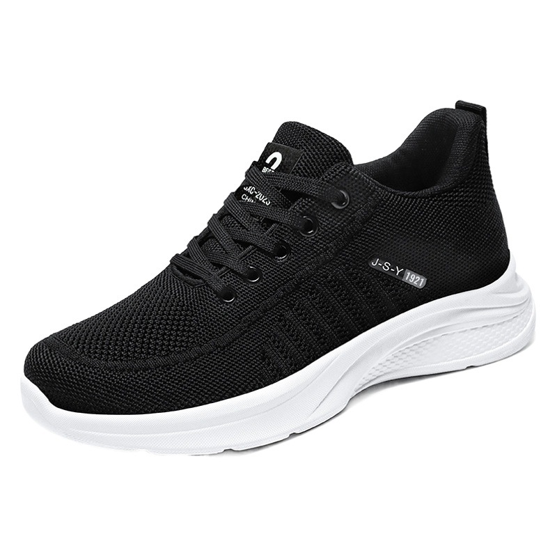 Men's Shoes 2025 Autumn New Style Fly-Knit Mesh Breathable Single Shoes Foreign Trade Wholesale Soft-Soled Comfortable Casual Shoes Men's Shoes