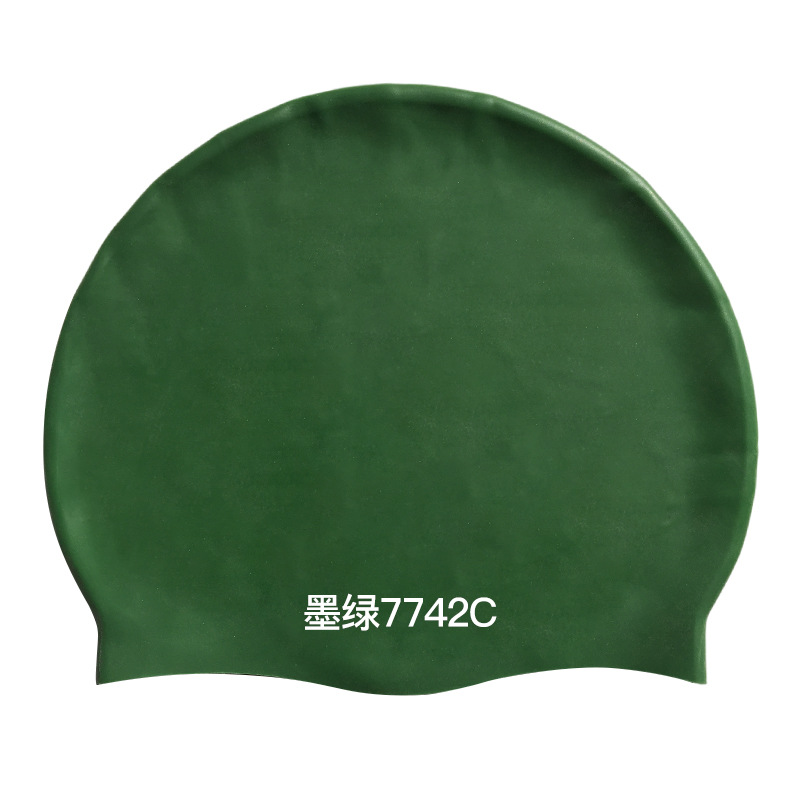 Picture of 2025 Silicone Swimming Cap Wholesale Solid Color Waterproof Diving Cap Plus No Head Swimming Cap Adult Swimming Equipment