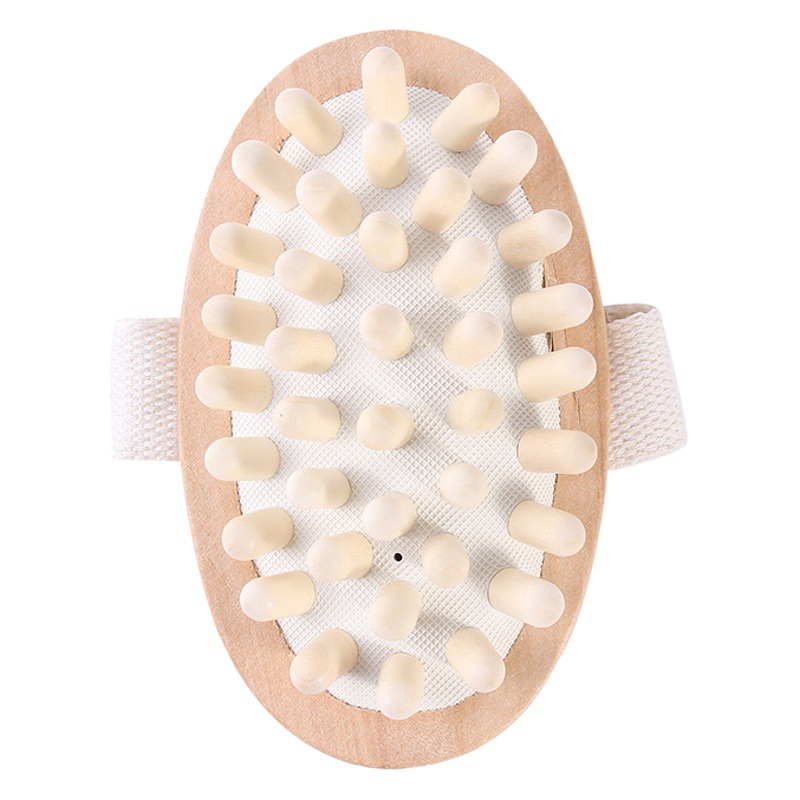 Hand-held head airbag dredge wooden air cushion massager bullet massage brush acupoint meridian brush wholesale
