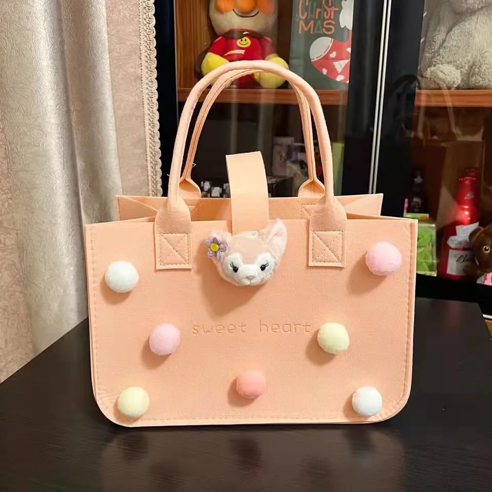 Cute Cartoon Hundred Days Banquet Gift Bag Felt Gift Bag Cute Felt Handbag Cute Felt Handbag