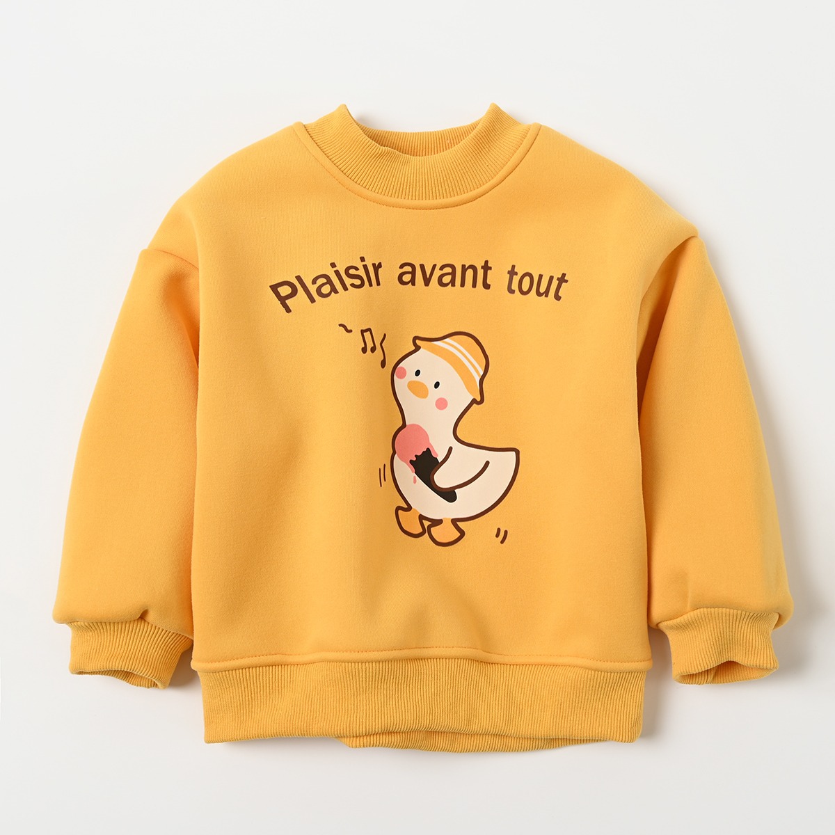 Picture of Children's One-piece Velvet Sweater Boys' and Boys Cartoon Warm Pullover for Children's Autumn and Winter Children's Wear Plus Velvet Jacket