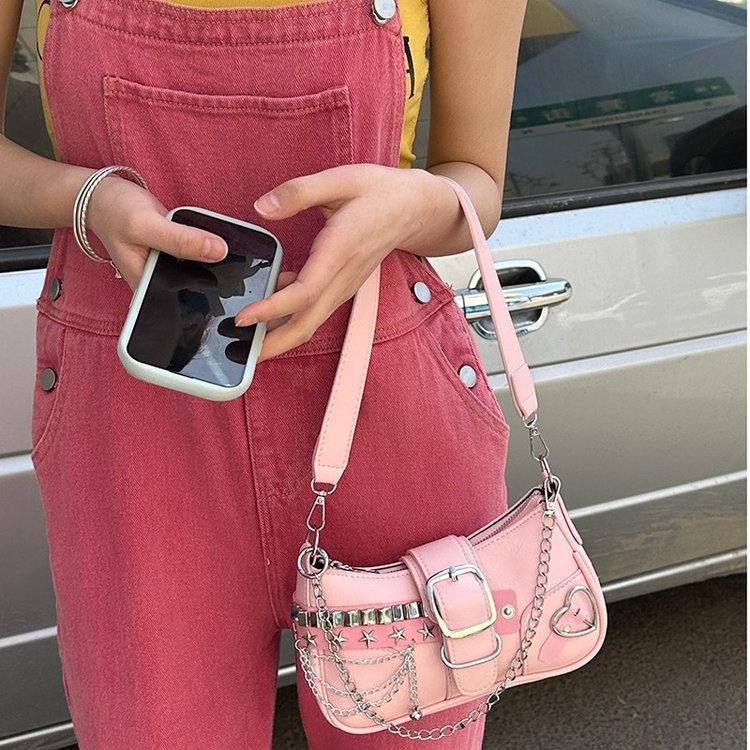 Picture of Niche Trendy Millennium Spice Girl Bag Women's 2024 New Simple Casual Handbag Retro Shoulder Underarm Bag