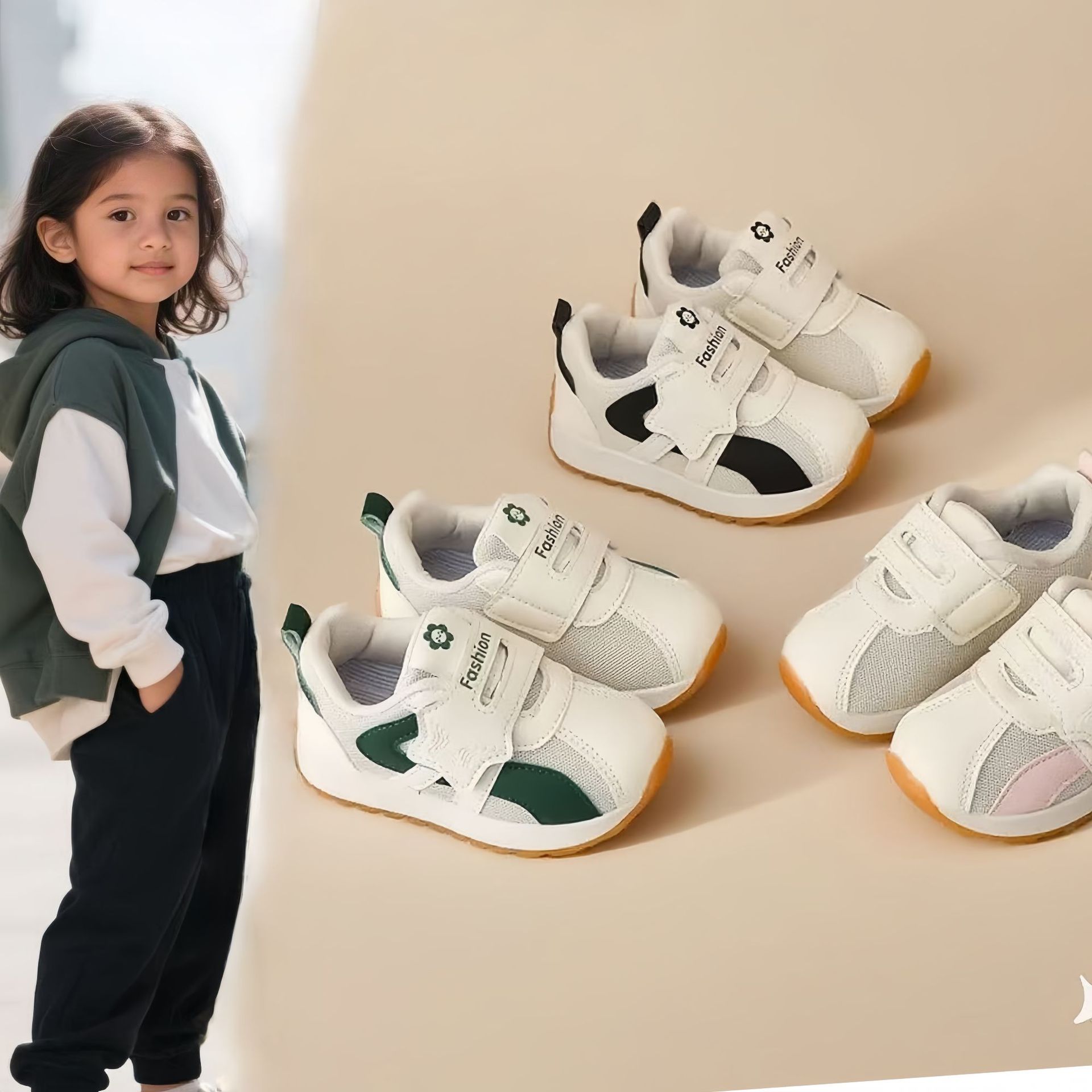Baby Boy Toddler Shoes 2025 Autum Kidsren's Shoes Non-Slip Toddler Soft Sole Breathable Baby Girl Mesh Shoes Forrest Gump Shoes Trendy