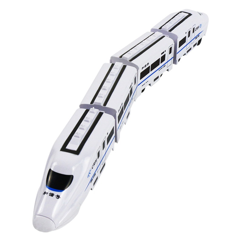 Tiktok generation upgrade version children's electric toy car simulation high-speed rail harmony early education story lighting Music