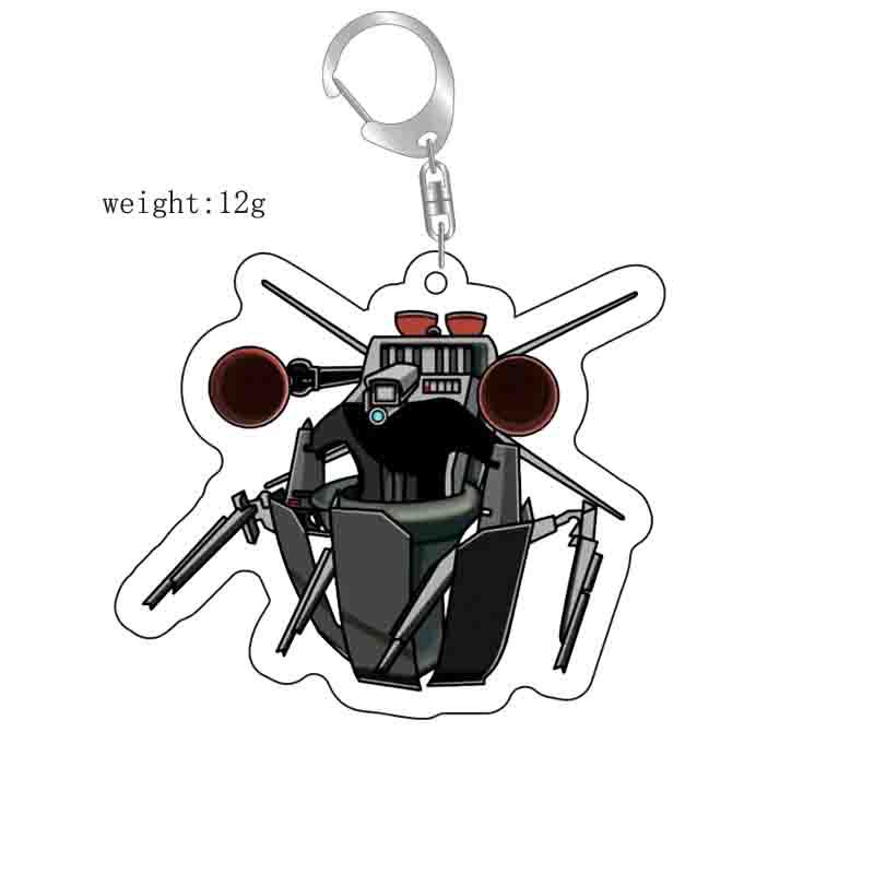 Picture of Cross-border new toilet man keychain skibidi toilet monitor Man TV man creative killer pendant batch