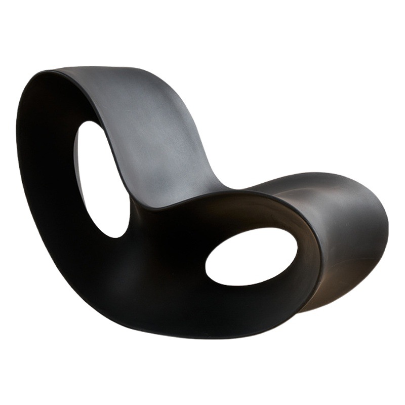 Living Room Rocking Chair for Home Use in Small Apartments, Leisure Butterfly-Shaped Lazy Chair, Single Modern Recliner with Creative Design