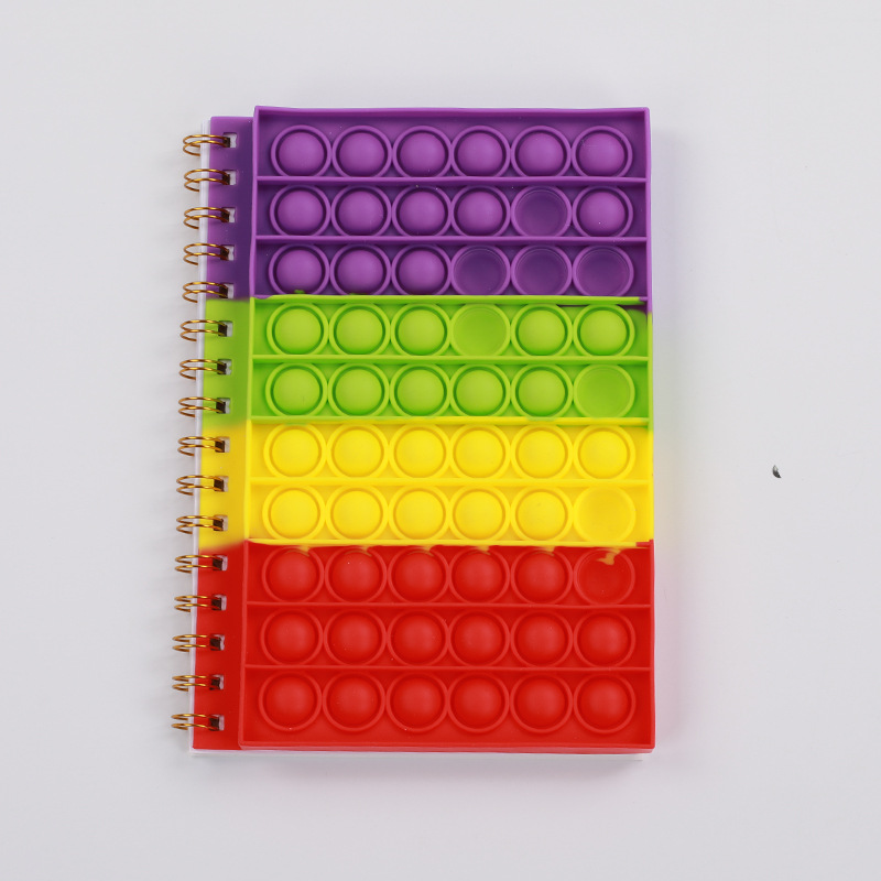 Picture of Rodent pioneer A5 Notebook silicone cartoon coil hand account spot notebook Rainbow Bubble music notepad
