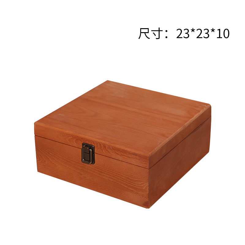 Picture of Accompanying Gift Wooden Box Simple Pine Gift Packaging Box Candy Box Immortal Flower and Wood Box Wooden Jewelry Storage Box