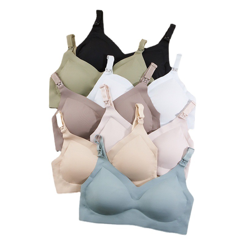 New nursing bra soft and comfortable wireless portable front buckle anti-sagging seamless Maternity Nursing underwear
