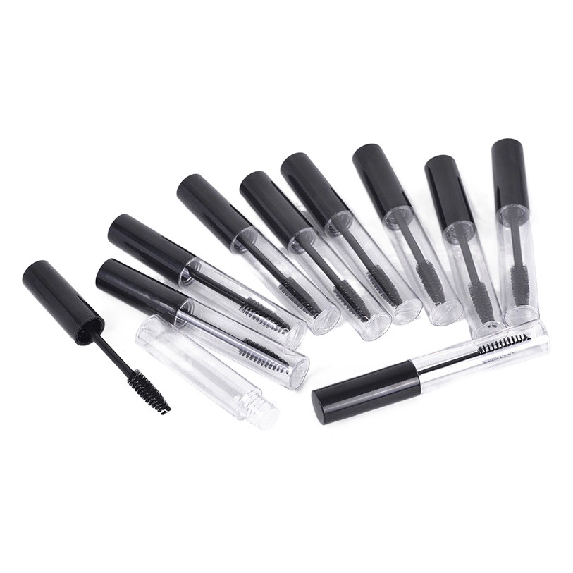 Picture of 10ml transparent fine mascara brush empty bottle growth liquid eyeliner empty tube makeup bottle sample with brush head