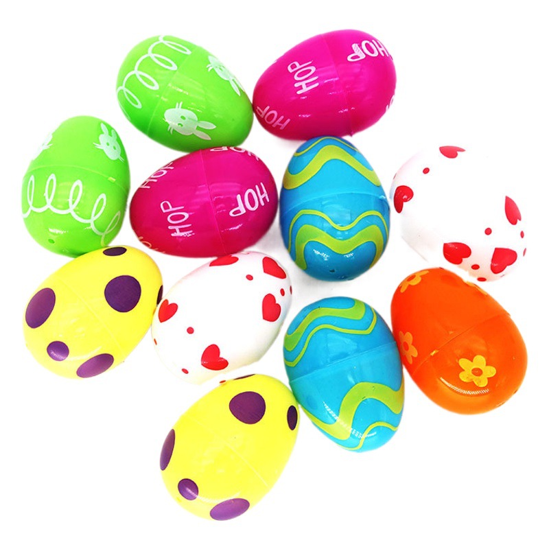 Simulation egg Easter egg open twist egg children's toy craft egg 4*6cm egg is not easy to damage