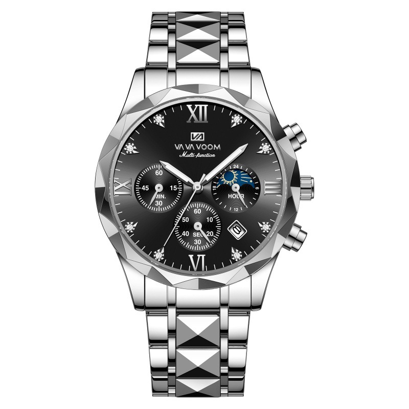 Picture of Cross-border brand men's watches waterproof fashion ling face design with calendar business fashion men's watches factory wholesale