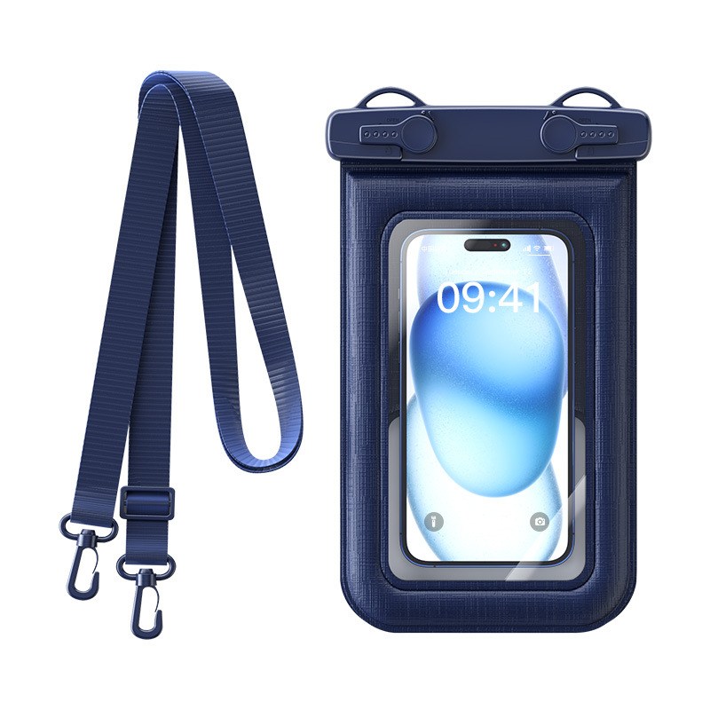 Picture of Cross-border new mobile phone waterproof bag touch screen sponge floating can be slung large capacity ipx8 waterproof mobile phone case