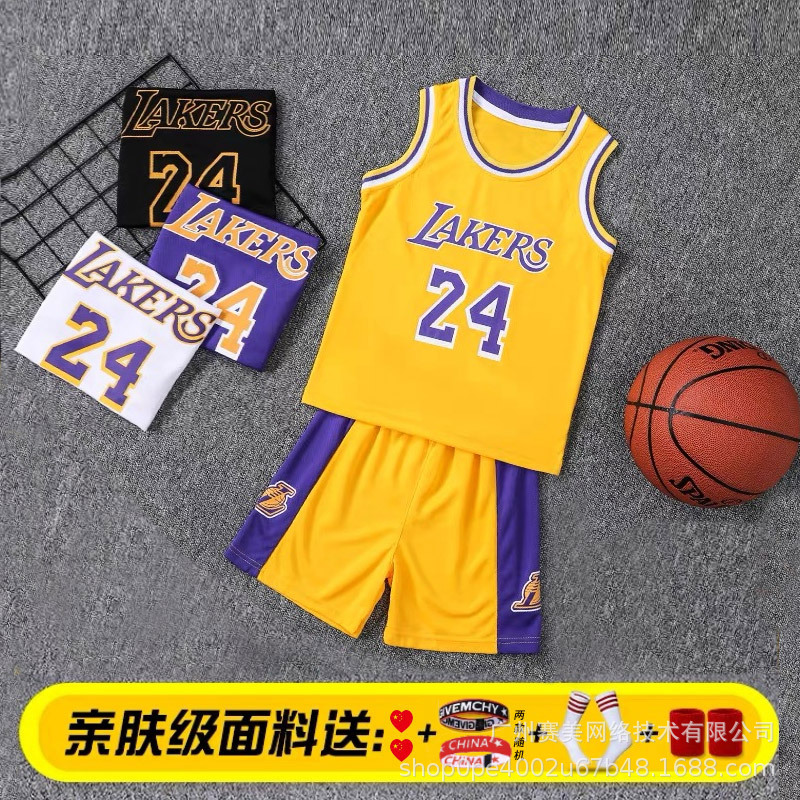 Basketball suit Boy Summer quick dry 24 Kobe Jersey kindergarten short sleeve 23 James Jersey wholesale