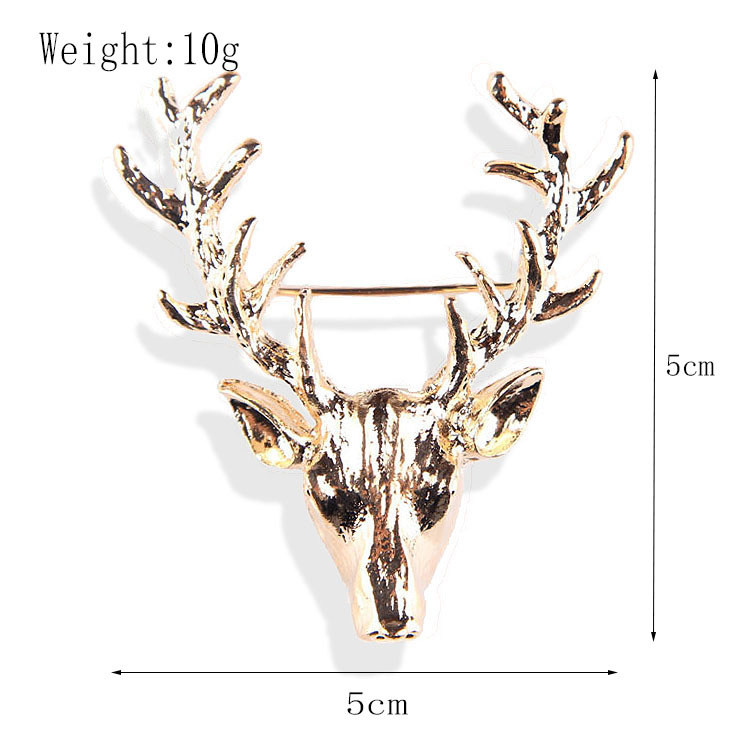 Picture of Lanhao European and American New Fashion Christmas Brooch Christmas Tree Shoes Elk Wreath Snowflake Bell Pin Women