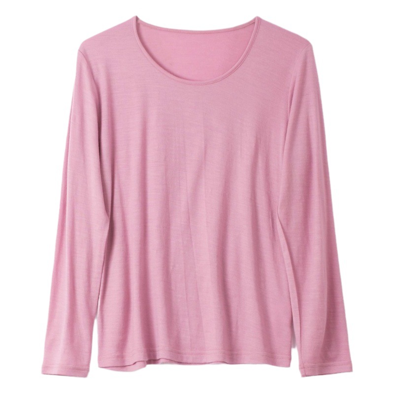 Picture of Ultra-Fine Pure Wool Bottoming Top Spring & Fall New Pure Color Simple Warm Wool Inner Layer Comfortable Bottoming Autumn Coat for Women