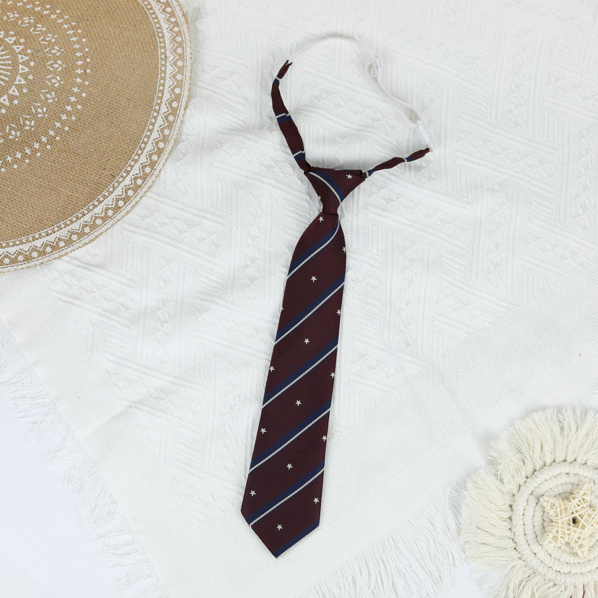 Picture of Jk Japanese Style Uniform Leather-band Free Tie Men's Bow Tie Women's All-match School Style Daily Striped Simple School Uniform