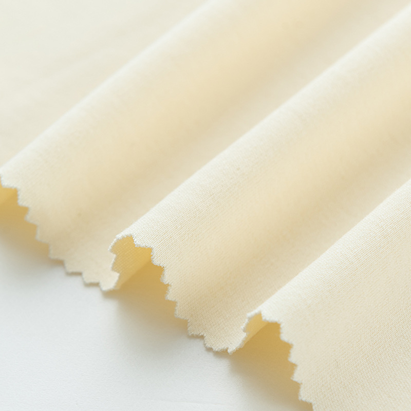 Picture of Combed Sanding Plain Color Cotton Wool Cloth Class A Baby's Skin-Friendly Inner T-Shirt Pajamas Clothing Fabric in stock