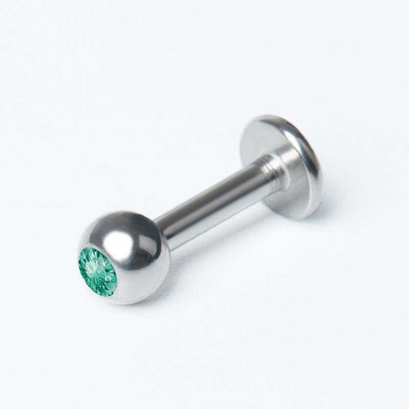 2023 Amazon cross-border new stainless steel tongue stud flash Diamond combination set tongue ring puncture jewelry wholesale