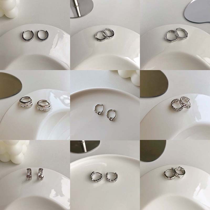 Men's Earrings 2025 New Trendy Personality Men's Ear Cuffs Cool Heart-Shaped Niche Hip-Hop Ear Cuffs for Boys