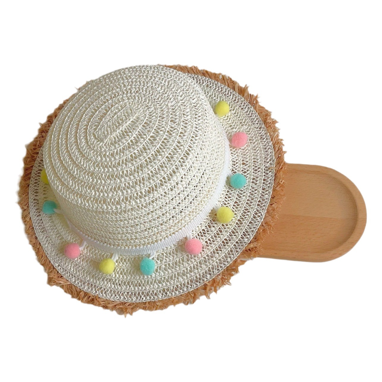 Children's Straw Hat Spring and Summer New Girls' Travel Sunshade Hat Girl Baby Princess Style Sunscreen Hat Straw Beach Hat