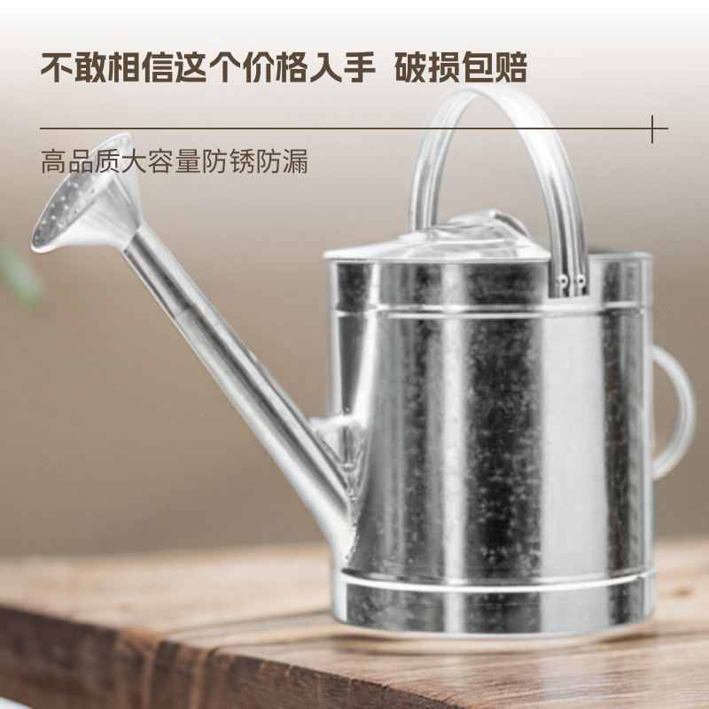 Picture of Sprinkler Pot Galvanized Rust-proof Leak-proof Thickened Large-capacity Flowers and Vegetables Sprinkler Pot Sprinkler Water Spray Water Household Watering Bucket