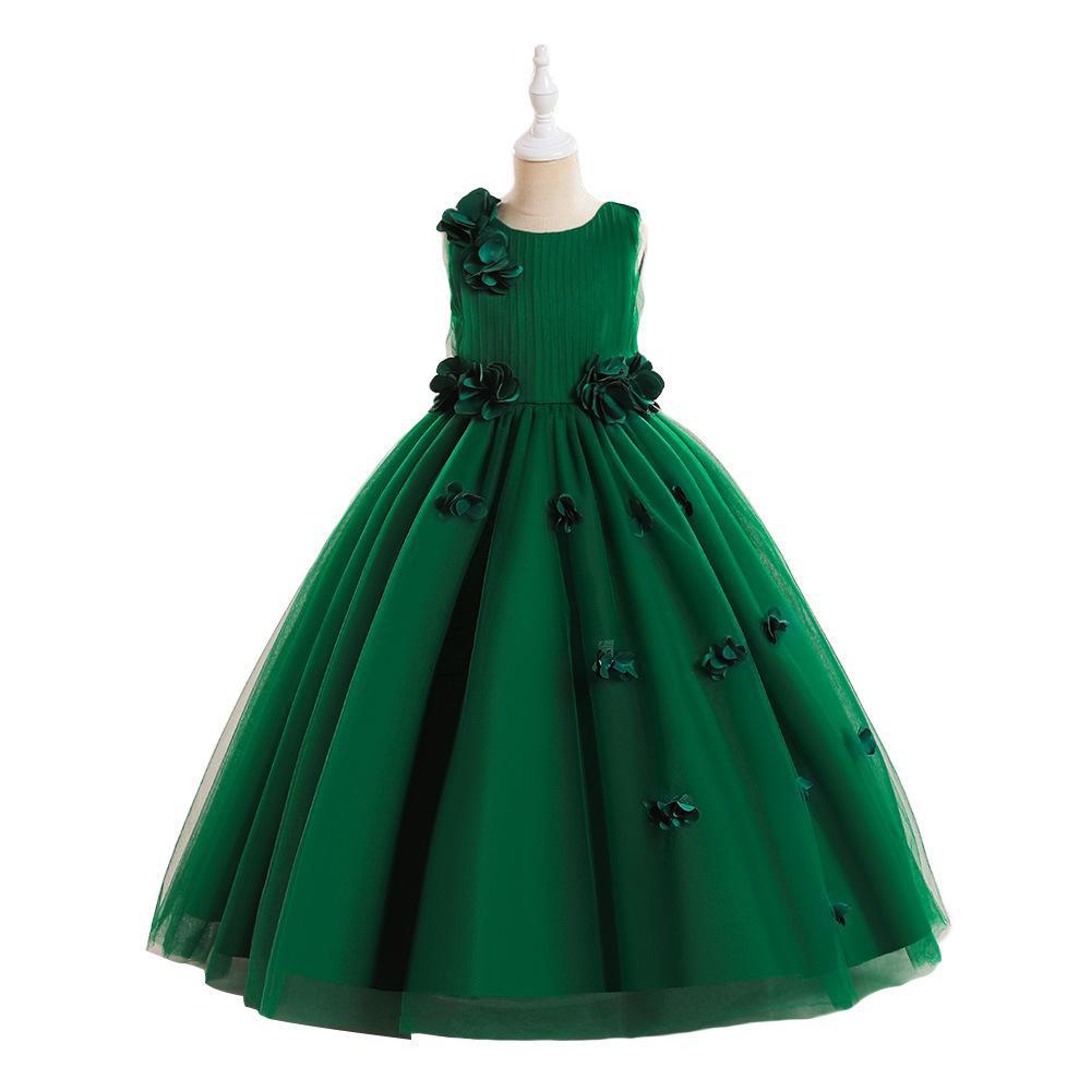Picture of Cross-border princess dress for girls medium and large children's clothing dress long dress children's performance costume