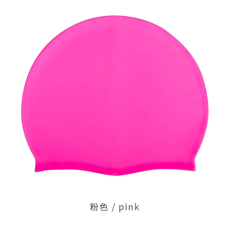 Picture of Hot sale unisex silicone swimming cap wholesale solid color high elastic breathable swimming cap waterproof non-slip head