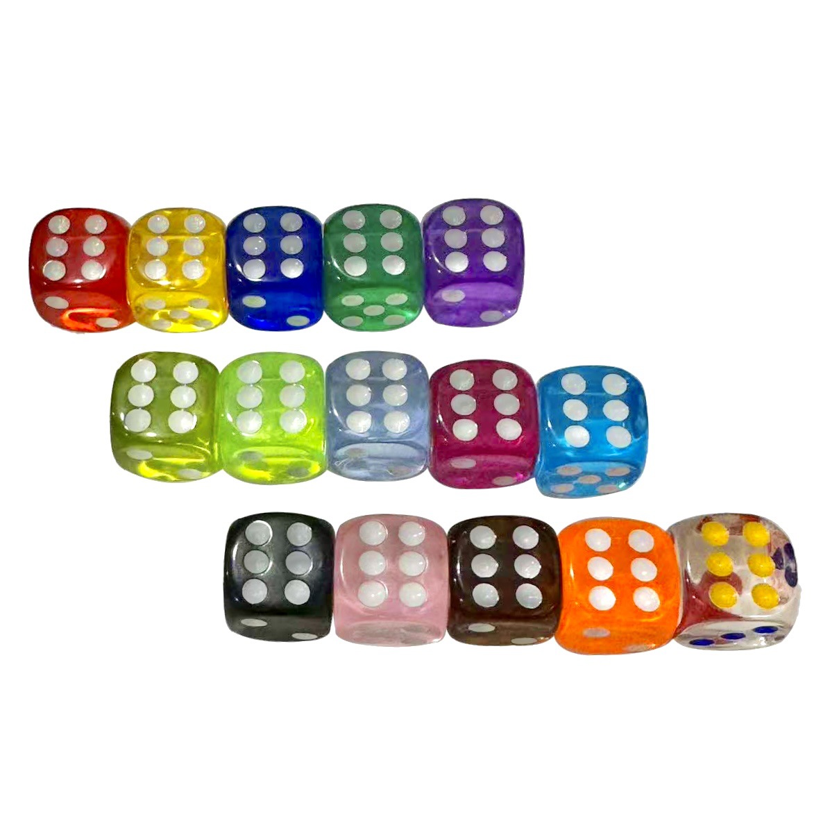 Picture of Factory direct 16mm16mm 16mm 16mm corner color transparent crystal dice