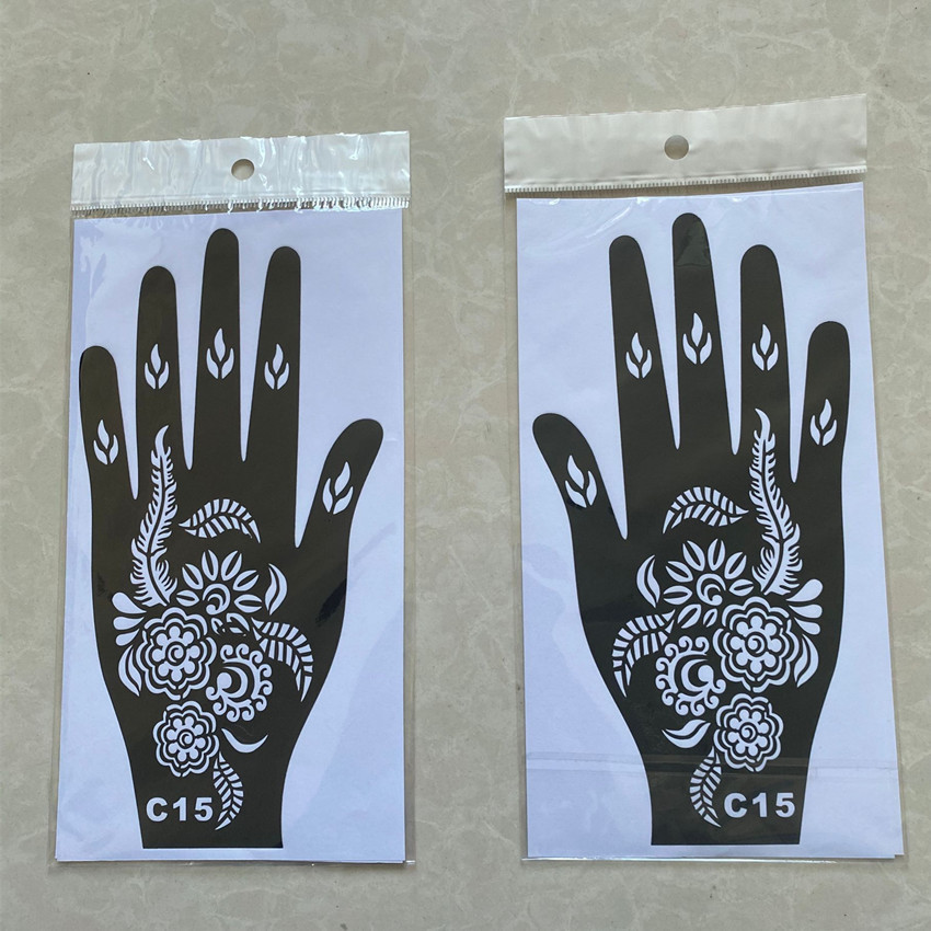 Picture of Dark Wind Hand Tattoo Palm Tattoo Template Hand Simulation Temporary Sticker Beautiful Original Hand Tattoo
