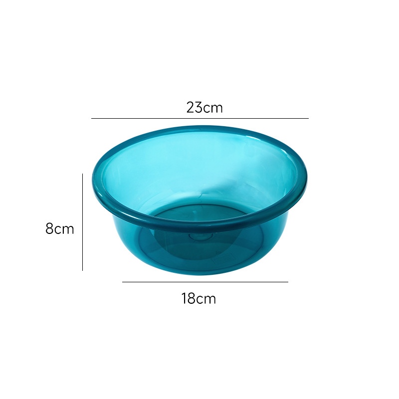 Picture of Transparent Plastic Basin 23cm25.5cm29cm32cm Advertising Basin Deepening Washbasin Foot Washing Basin Vegetable Washing Basin