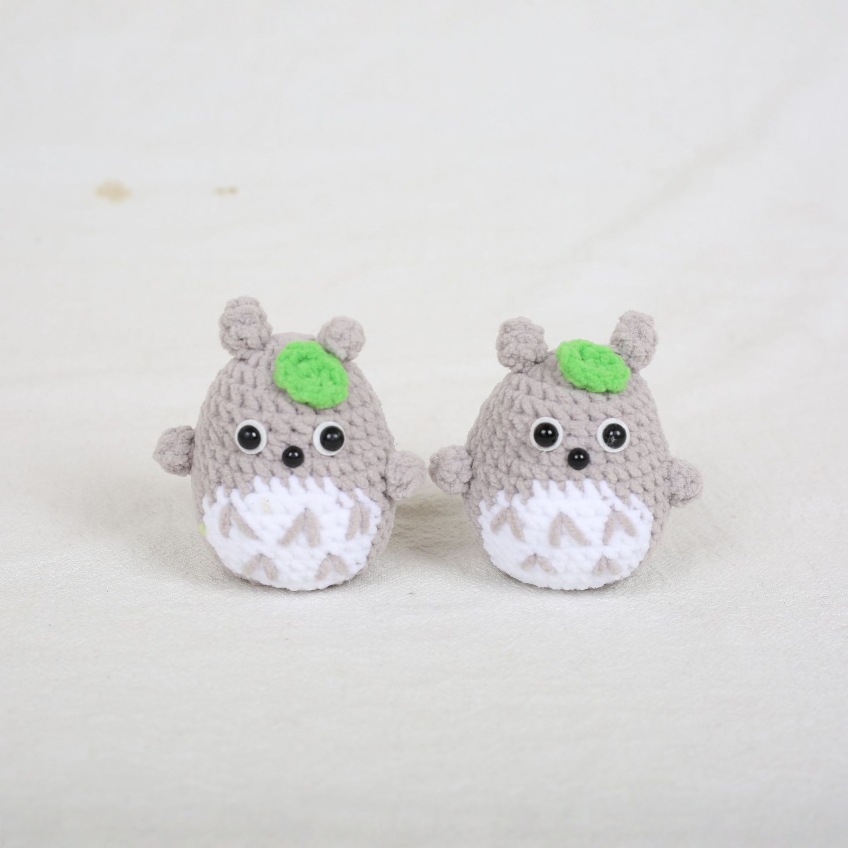 Super Cute Keychain Handmade Wool Crochet Finished Product Cute Pendant Totoro Boutique Keychain Bag Pendant Cute Pet