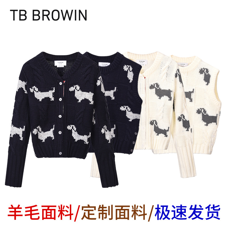 Picture of Tb Browin2025 New Autum Women's Puppy Sweater Vest Popular Same Style Jacquard Puppy Pattern Back