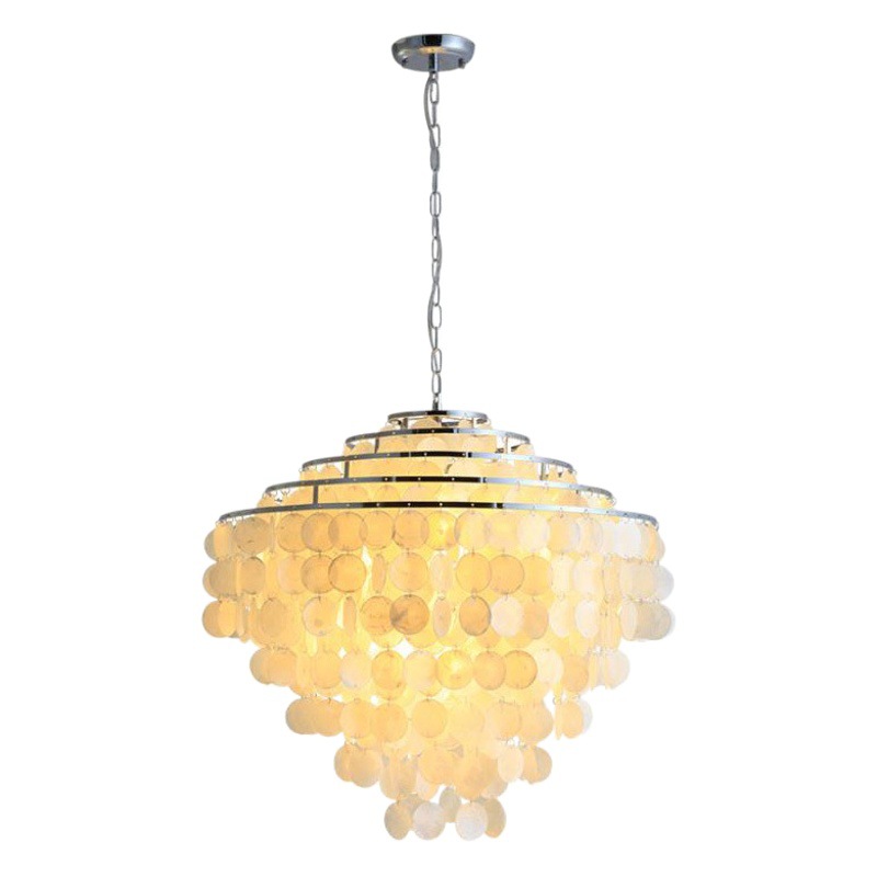 Nordic Simple Shell Bedroom Chandelier Living Room Dining Room Branches American Style Lighting Hallway Art Iron Creative Small Chandelier
