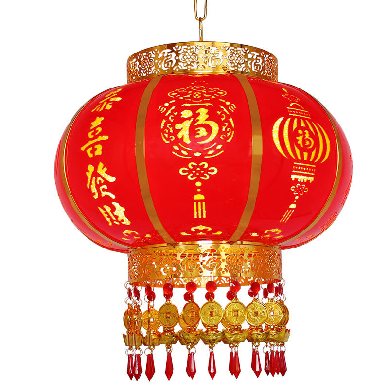 Picture of 2023 Decorative Mid-Autumn Festival New Year Balcony Pumpkin Chinese Style Housewarming Crystal LED Rotating Horse Walking Wedding Spring Festival Lantern