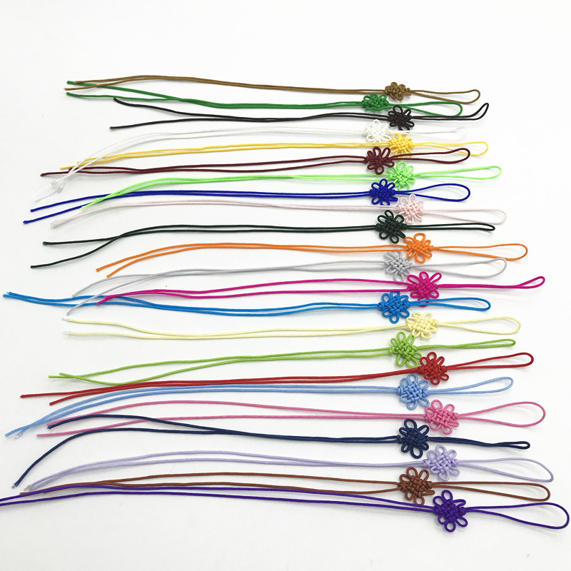 Picture of A line Square flower small Chinese knot greeting card invitation card craft sling accessories hand-woven Jade line small knot gift box ornaments