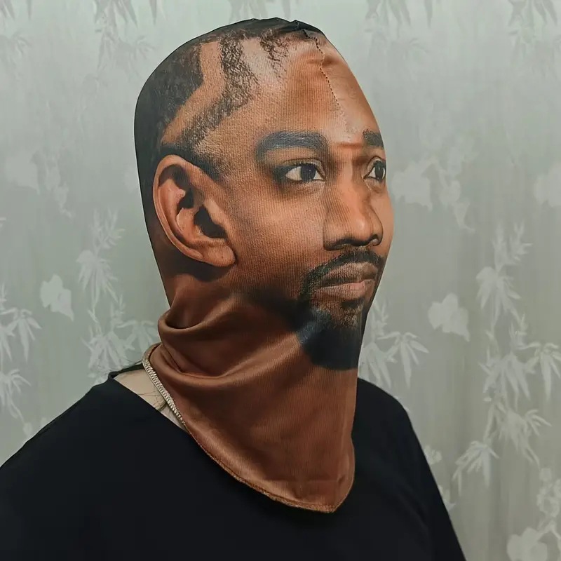 Picture of Summer Outdoor Sunscreen Mask Men's Ice Silk Motorcycle Riding Face Towel Thin Animal Full Face Neck Ear Hanging Tape