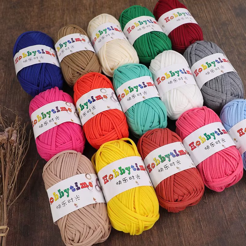 Printed cloth line color segment dyed cloth line Manual crochet line Hyun-a bag bear diy factory spot