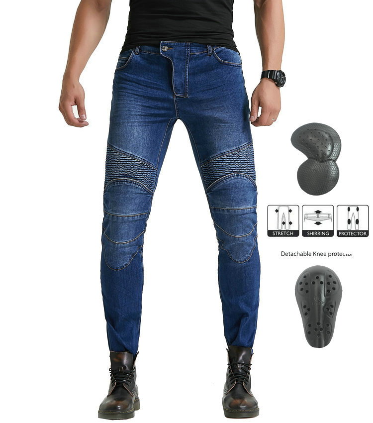 Cross-border New Motorcycle Racing Knight Straight Jeans Anti-fall Pants Motorcycle Racing Riding Pants Riding Pants
