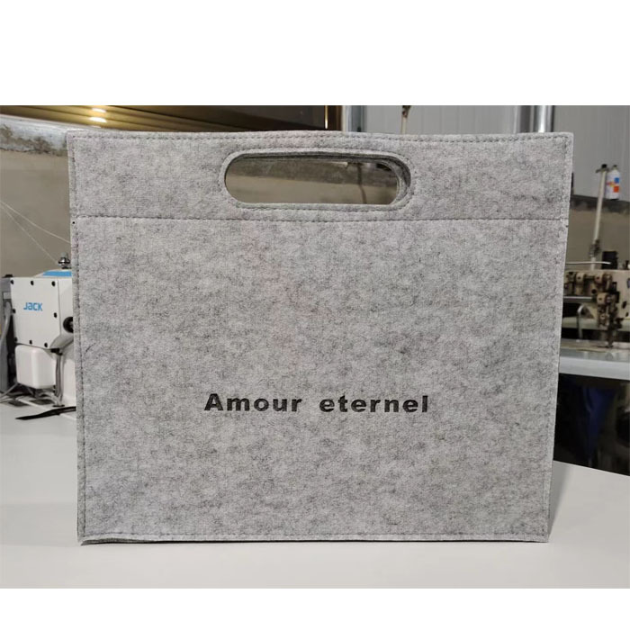 Portable Felt Bag Simple Office Business Bag Document File Meeting Gift Printing Logo14 Inch Computer Bag