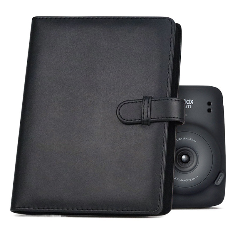 3 Inch 128 PU Leather Photo Album Solid Color Retro Album Photo Album Storage Commemorative Album