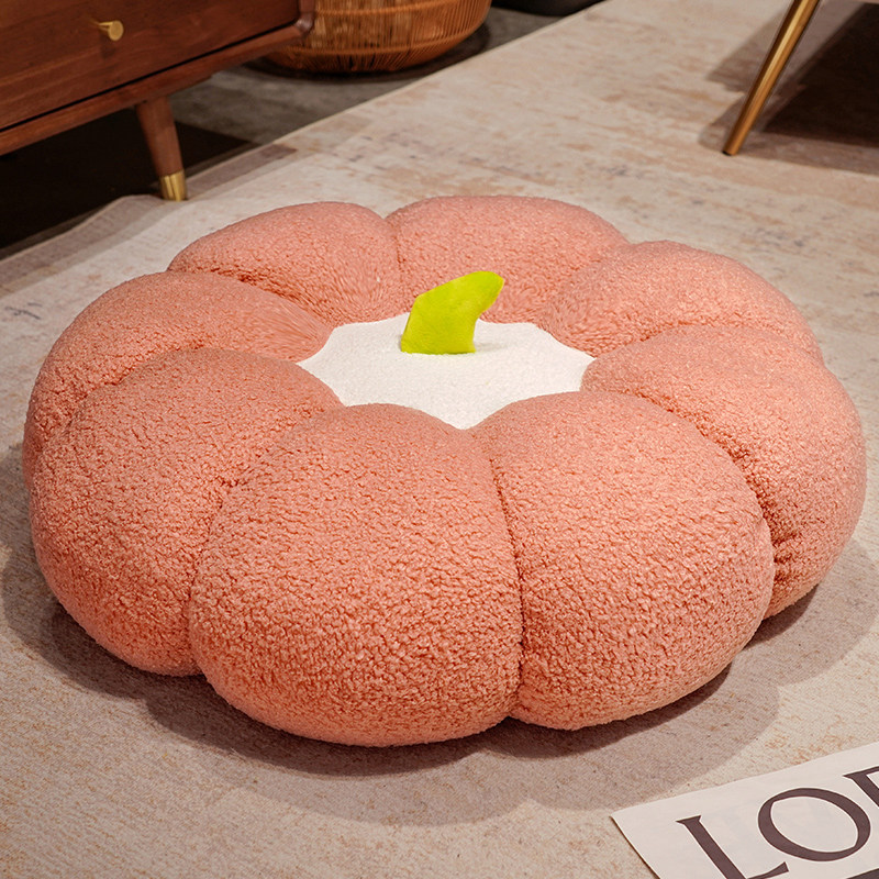 Picture of Pumpkin Futon Cushion Floor Pouf Lazy Living Room Butt Cushion Tatami Bay Window Back Cushion Floor Cushion Cushion