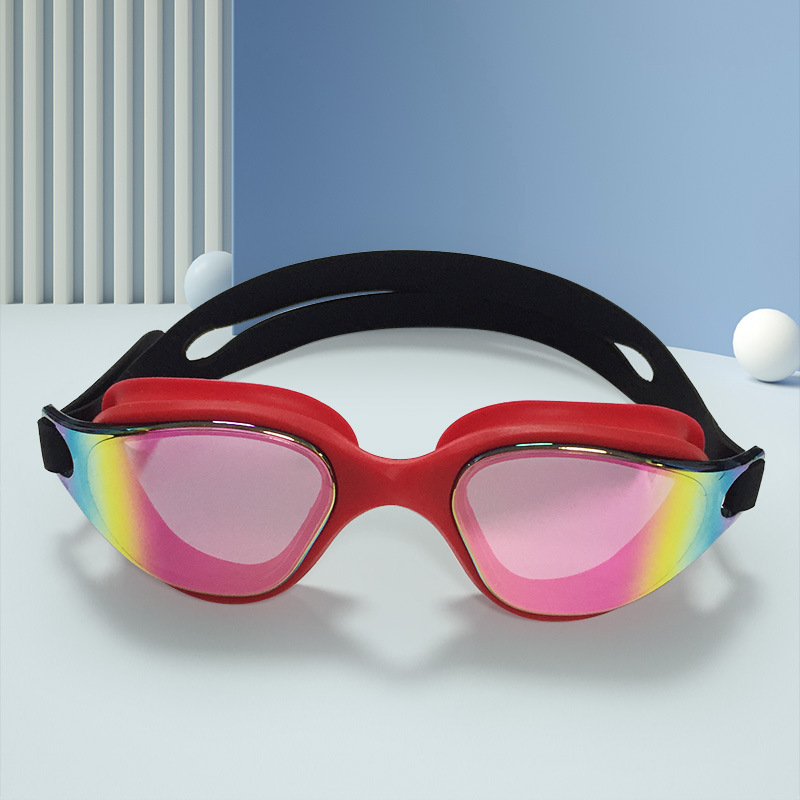 Picture of Cross-border hot new HD waterproof anti-fog adult swimming goggles flat swimming goggles in stock swimming goggles wholesale