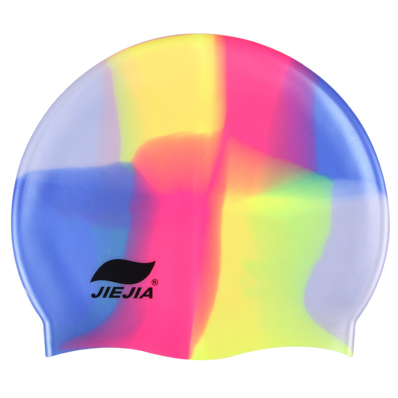 Picture of JIEJIA JIEJIA silicone cap genuine goods adult swimming cap in stock wholesale SC monochrome MC mixed color silicone swimming cap