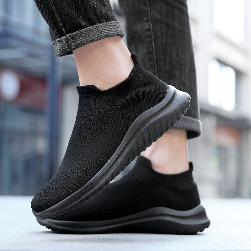 Picture of Cross-border plus size Men's Shoes Flying Mesh Sports Casual Shoes Leg Lazy Socks Shoes Couple's Light Running Shoes for Women